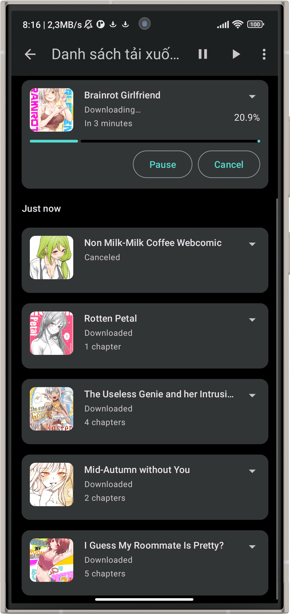 Mobile view